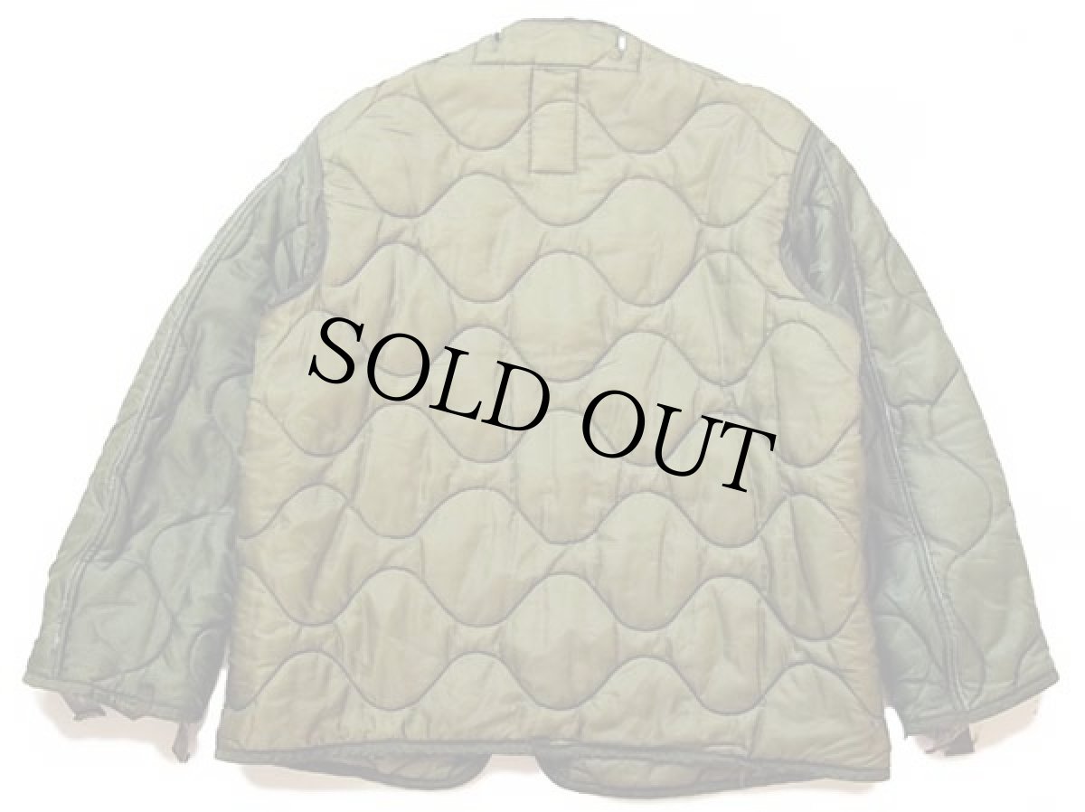 画像2: 90s 米軍 U.S.ARMY M-65 フィールドジャケット ツートン ナイロン キルティングライナー オリーブ S (2)