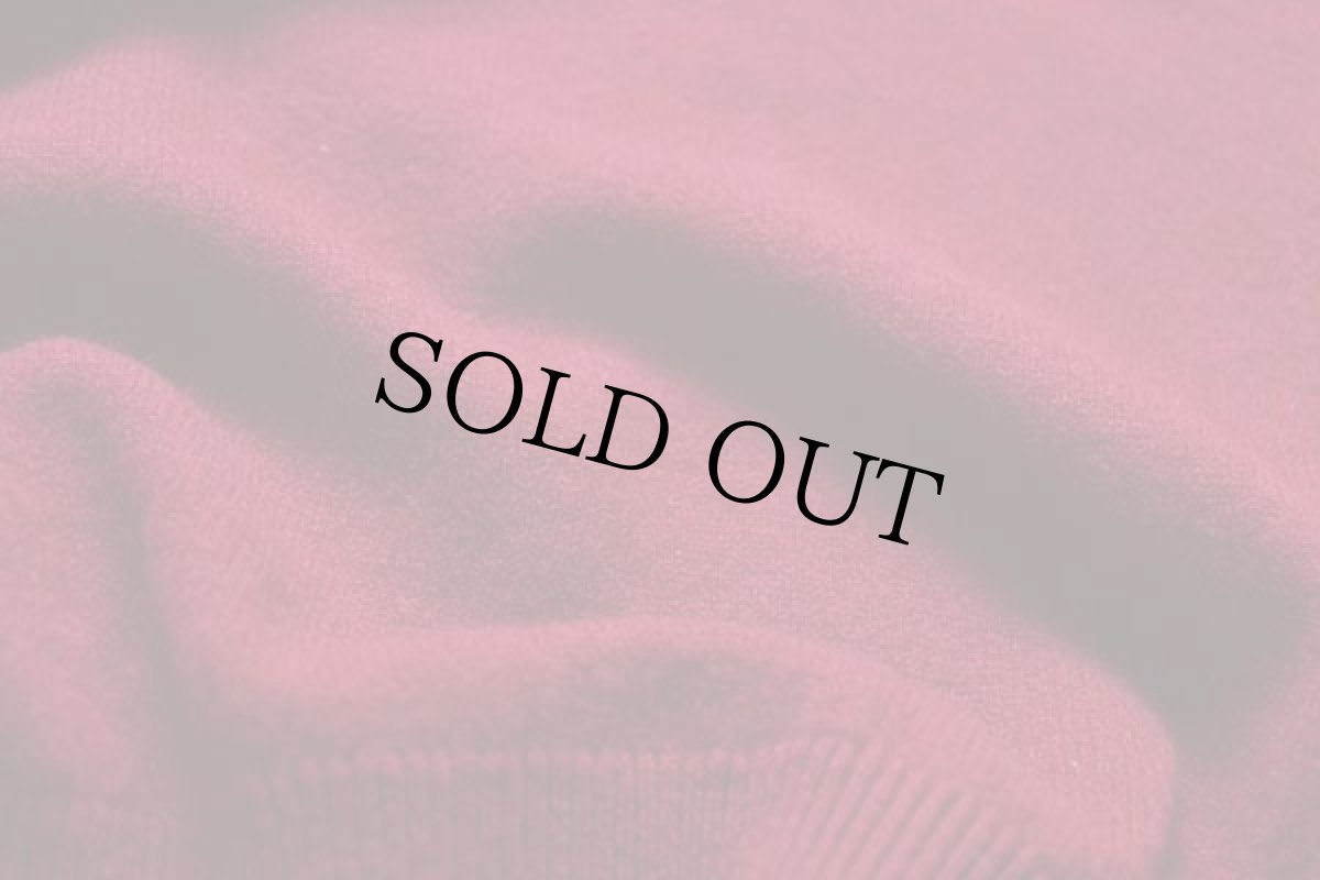 画像5: 90s 英国製 BROOKS BROTHERSブルックスブラザーズ Vネック サドルショルダー ラムウールニット セーター バーガンディ 40 (5)