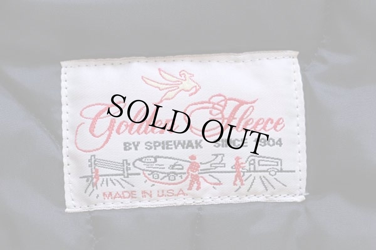 画像4: 90s USA製 SPIEWAK Golden Fleece N-2Bタイプ フライトジャケット リアルファー キルティングライナー 焦げ茶 38 (4)