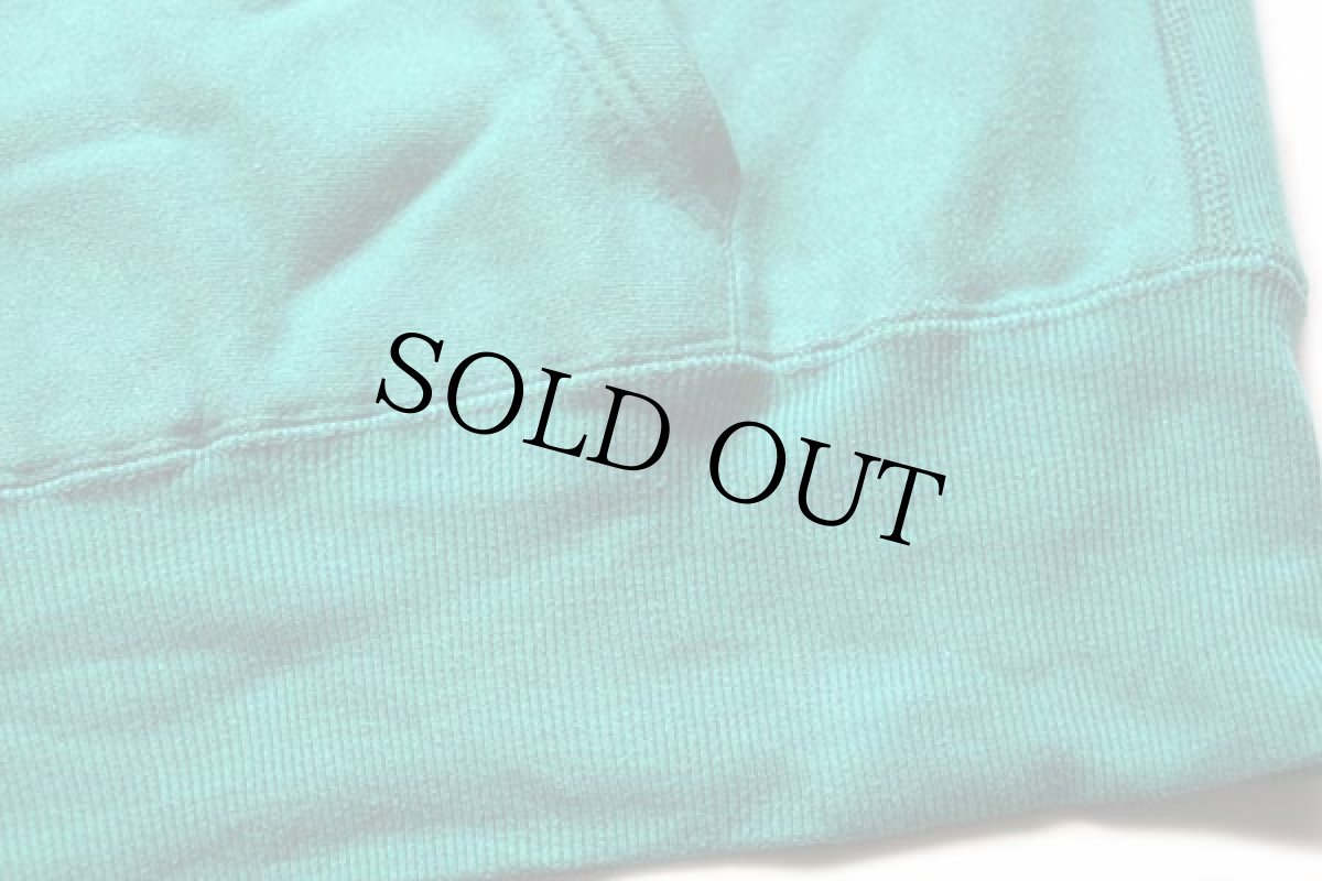 画像6: 90s USA製 Championチャンピオン ワンポイント リバースウィーブ スウェットパーカー エメラルドグリーン M (6)