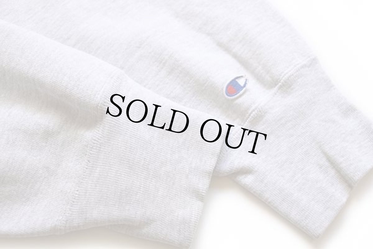 画像4: 80s USA製 Championチャンピオン 無地 目無し リバースウィーブ スウェット 杢グレー XL★ブランク (4)