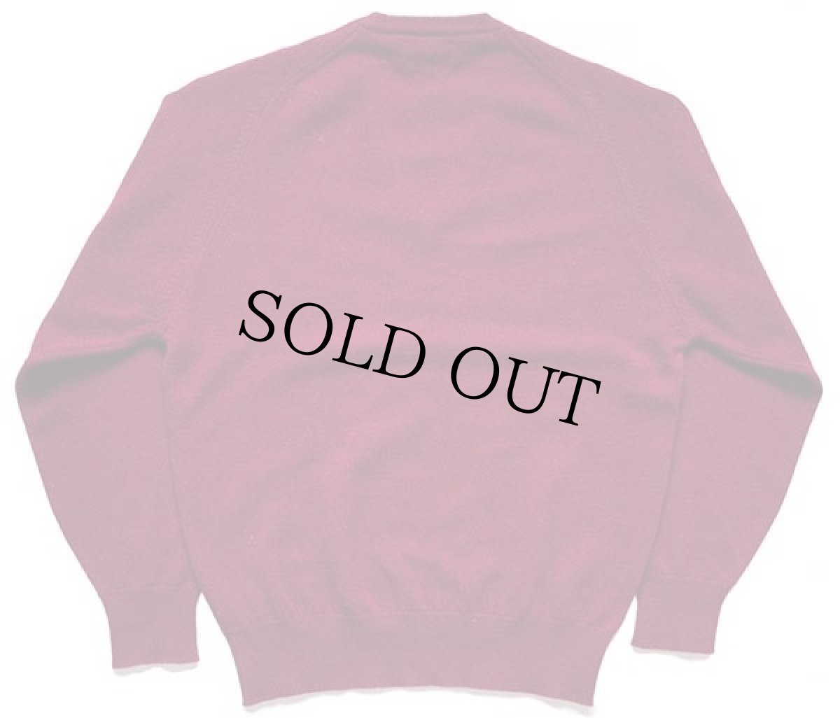 画像2: 90s 英国製 BROOKS BROTHERSブルックスブラザーズ Vネック サドルショルダー ラムウールニット セーター バーガンディ 40 (2)