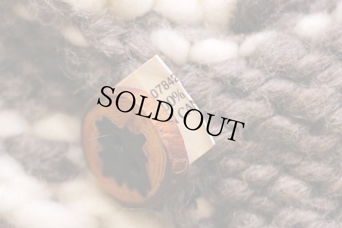 画像5: カナダ製 鹿柄 ウール カウチンセーター ベスト (5)