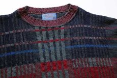 画像3: 70s USA製 PENDLETONペンドルトン 編み柄 ウールニット セーター XL (3)