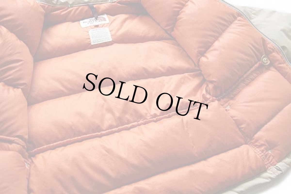 画像5: 70s THE NORTH FACEノースフェイス 茶タグ ダウンジャケット タン M (5)