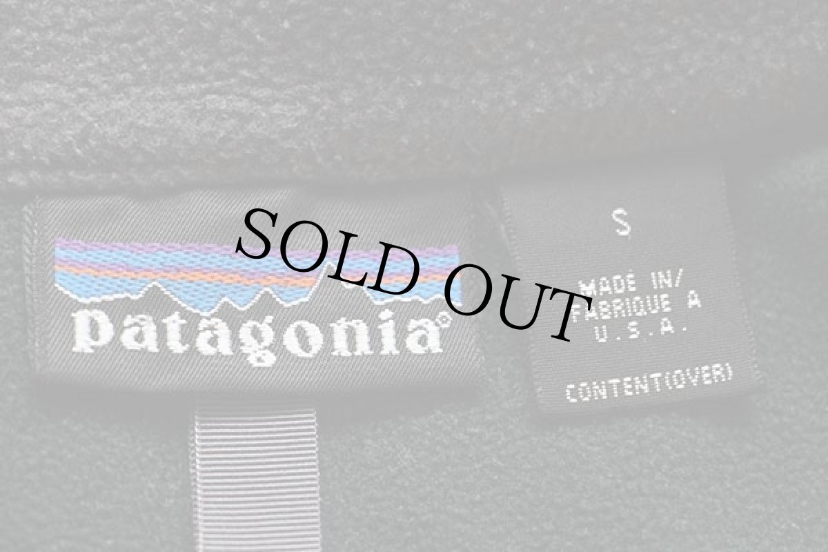画像4: 90s USA製 patagoniaパタゴニア ウインドプルーフ フリースジャケット 深緑 S (4)