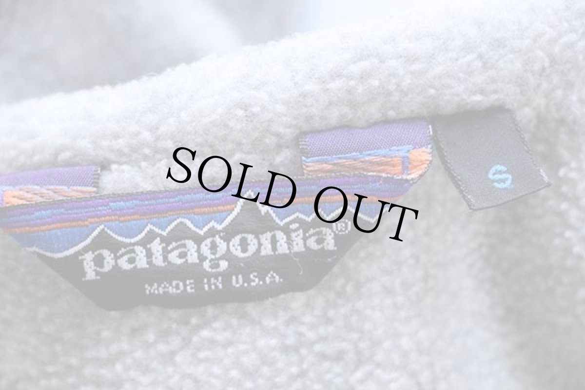 画像4: 80s USA製 patagoniaパタゴニア フリースライナー ナイロンジャケット ブルーグレー S★シェルドシンチラ (4)