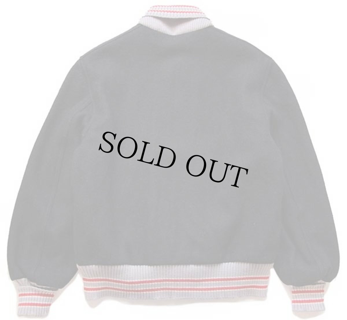 画像2: USA製 SKOOKUM メルトン ウール スタジャン 黒 38 (2)