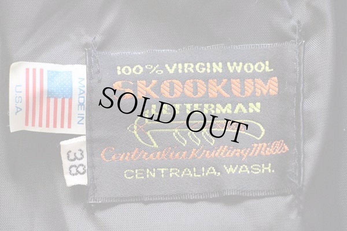 画像4: USA製 SKOOKUM メルトン ウール スタジャン 黒 38 (4)