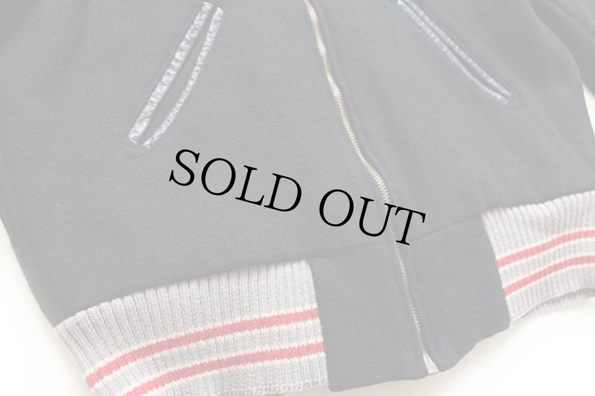 画像7: USA製 SKOOKUM メルトン ウール スタジャン 黒 38 (7)