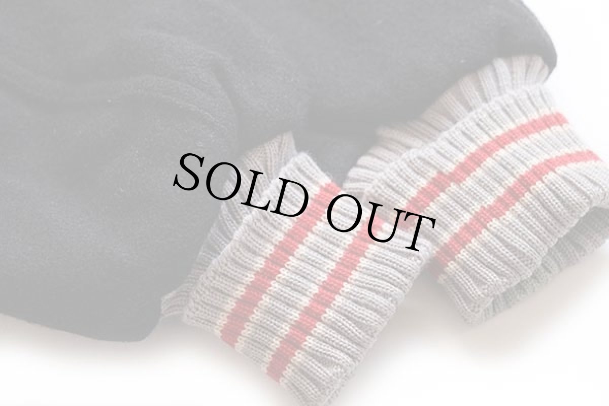 画像8: USA製 SKOOKUM メルトン ウール スタジャン 黒 38 (8)