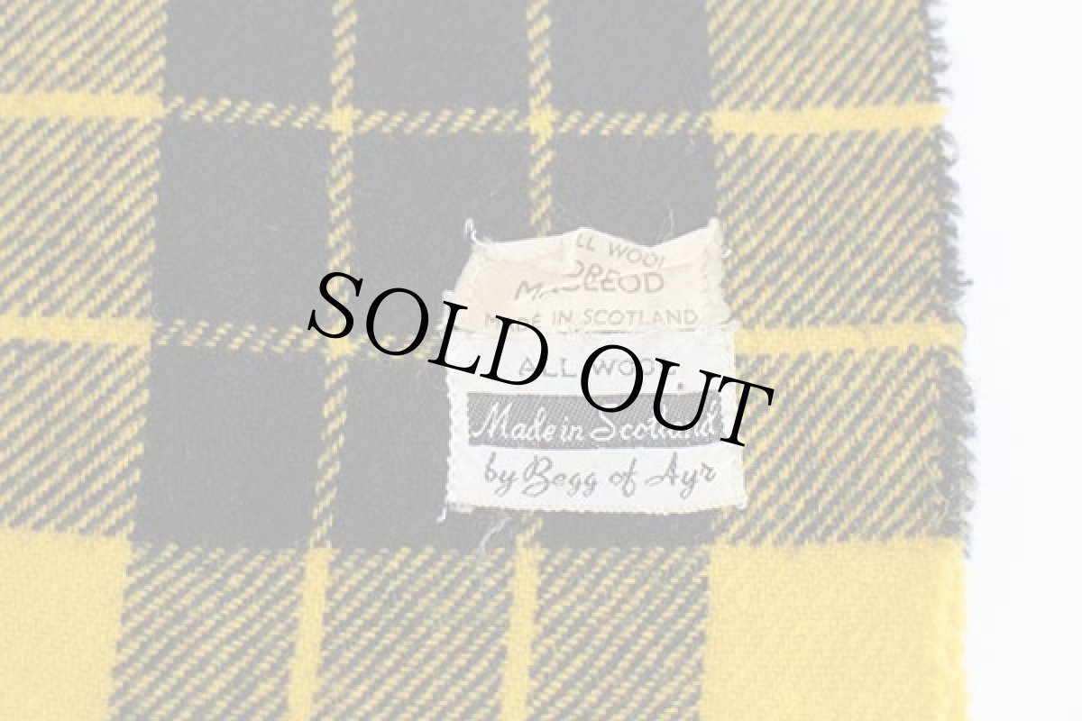 画像3: 60s スコットランド製 Begg of Ayr DRESS MACLEOD タータンチェック ウールマフラー (3)