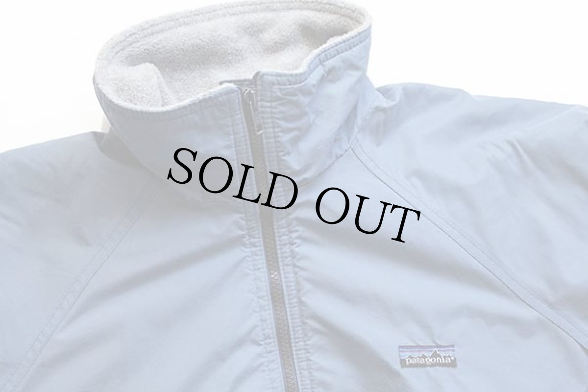 画像3: 80s USA製 patagoniaパタゴニア フリースライナー ナイロンジャケット ブルーグレー S★シェルドシンチラ (3)