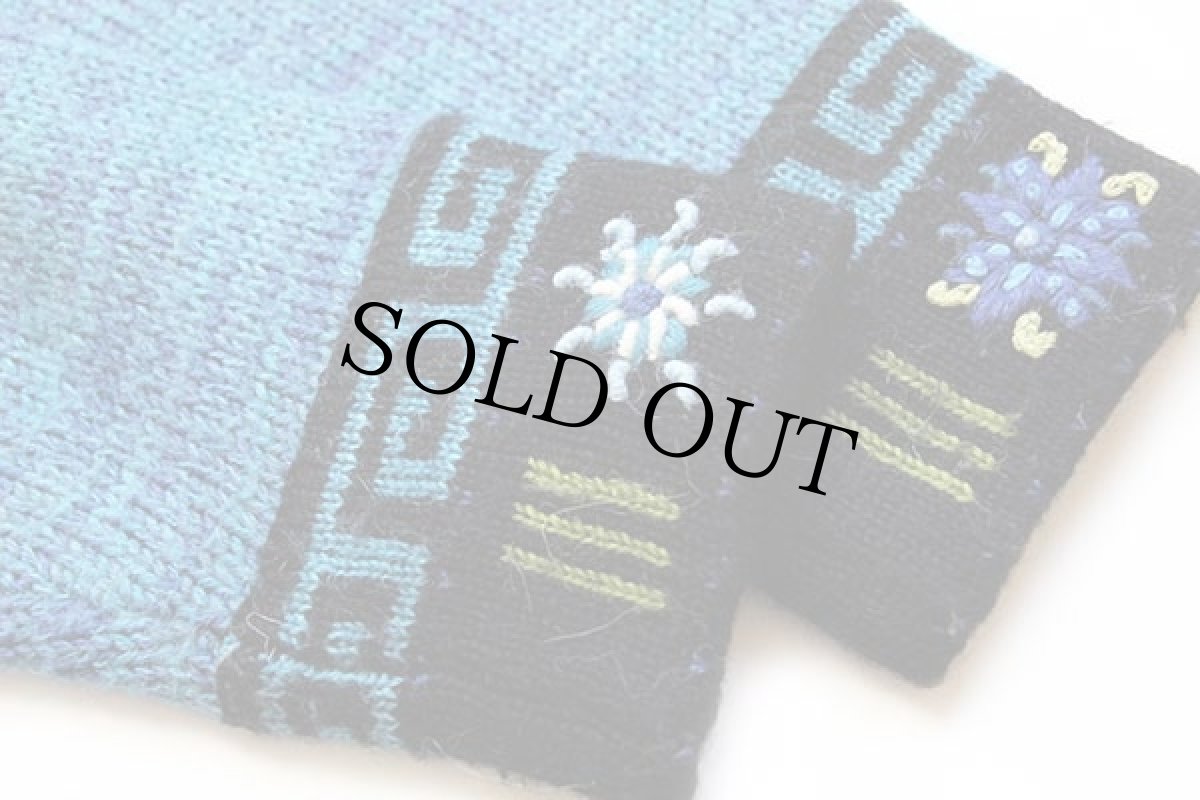 画像6: Icelandic Design チロリアン 刺繍 アルパカ×ウール×モヘヤ ニット カーディガン (6)