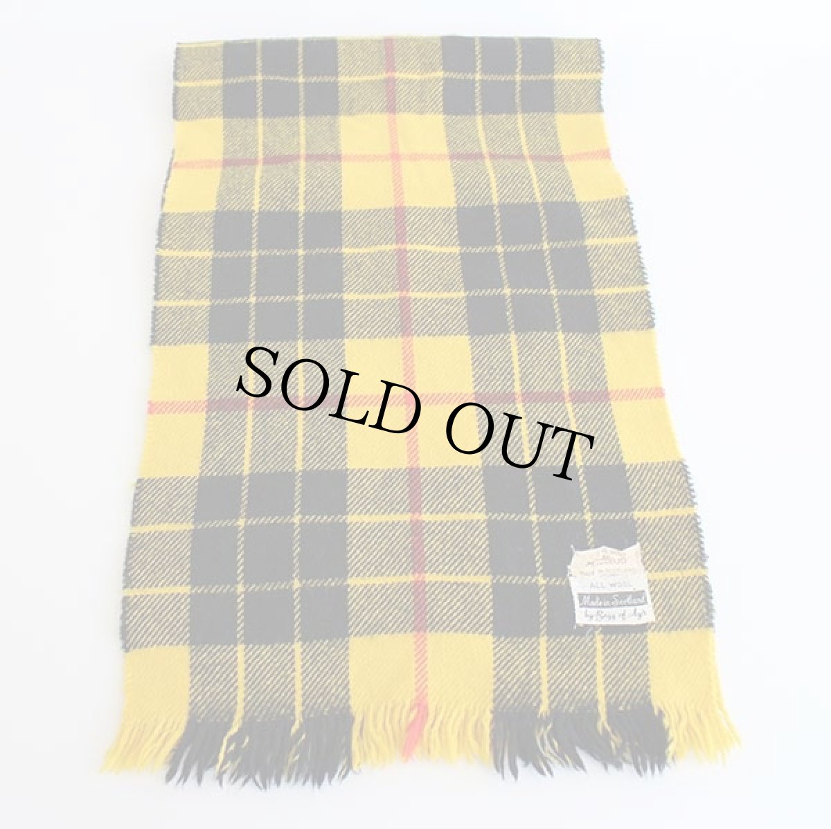 画像2: 60s スコットランド製 Begg of Ayr DRESS MACLEOD タータンチェック ウールマフラー (2)