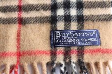 画像3: 英国製 Burberrysバーバリー ノバチェック タータンチェック ウール×カシミヤ マフラー (3)