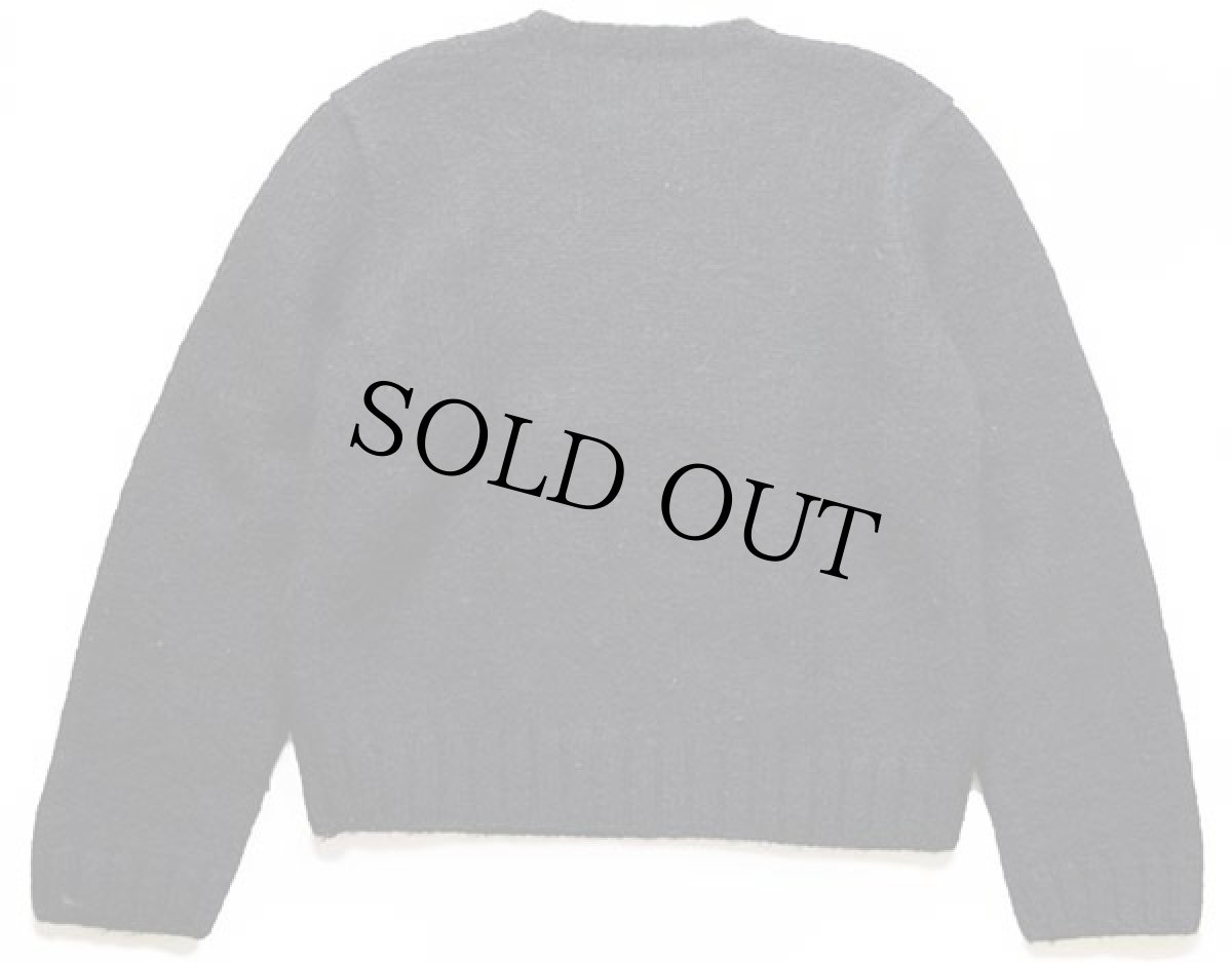 画像2: 90s ポロ ラルフローレン アーガイル柄 ウール×アルパカ ハンドニット セーター 黒 (2)