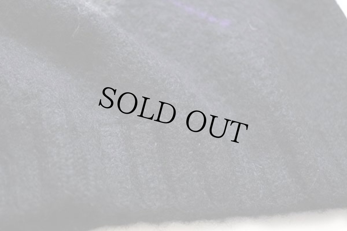 画像5: 90s ポロ ラルフローレン アーガイル柄 ウール×アルパカ ハンドニット セーター 黒 (5)