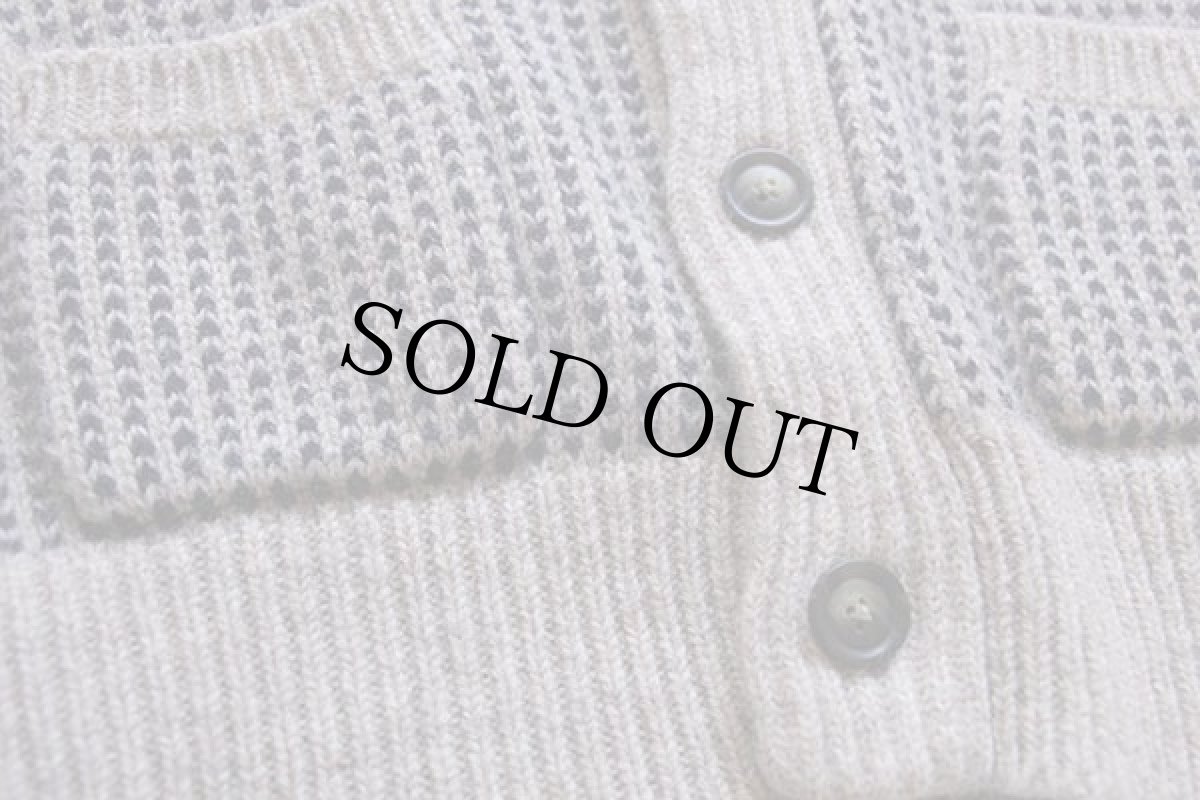 画像5: L.L.Bean ショールカラー サドルショルダー ウールニット カーディガン L (5)