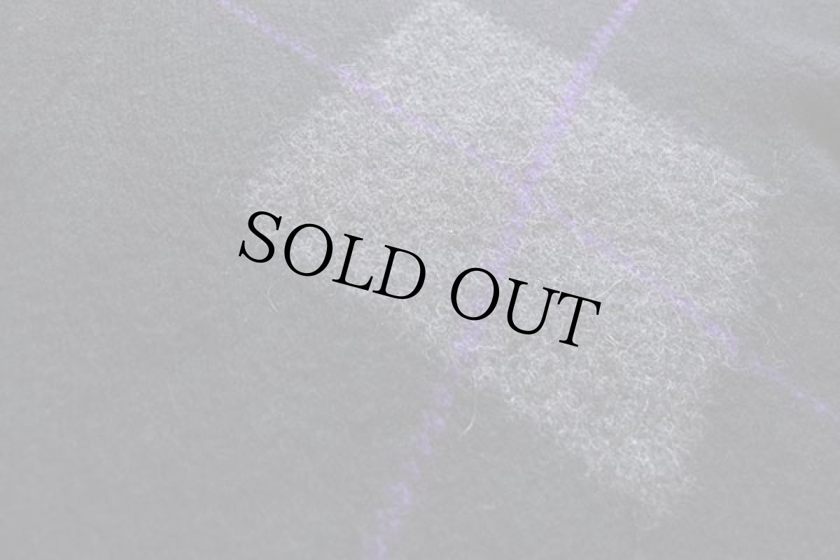 画像4: 90s ポロ ラルフローレン アーガイル柄 ウール×アルパカ ハンドニット セーター 黒 (4)