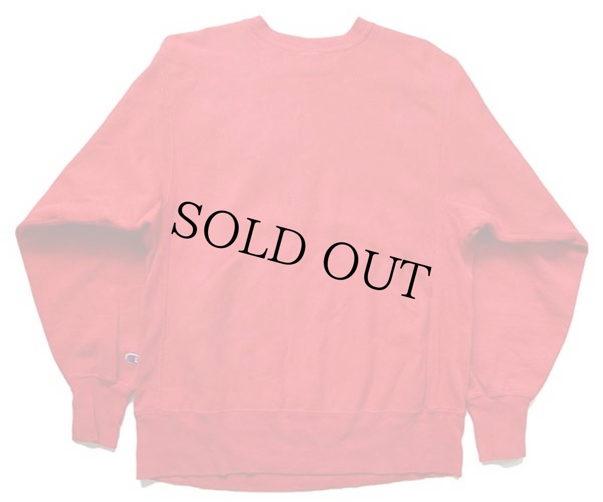 画像2: 90s USA製 Championチャンピオン DECATHLON CLUB刺繍 リバースウィーブ スウェット 赤 L (2)