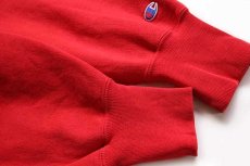 画像6: 90s USA製 Championチャンピオン DECATHLON CLUB刺繍 リバースウィーブ スウェット 赤 L (6)