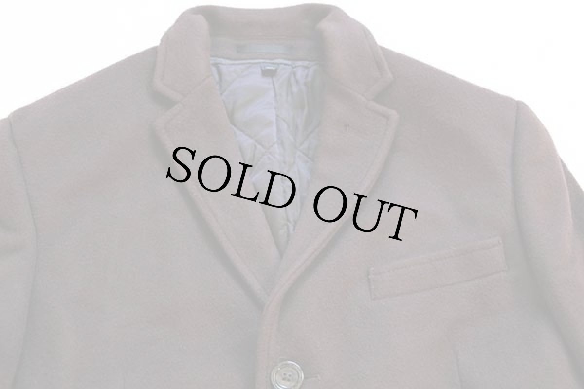 画像3: 未使用★J.CREW LUDLOW Thinsulate キルティングライナー ウール×カシミヤ チェスターコート マルーン 39R (3)