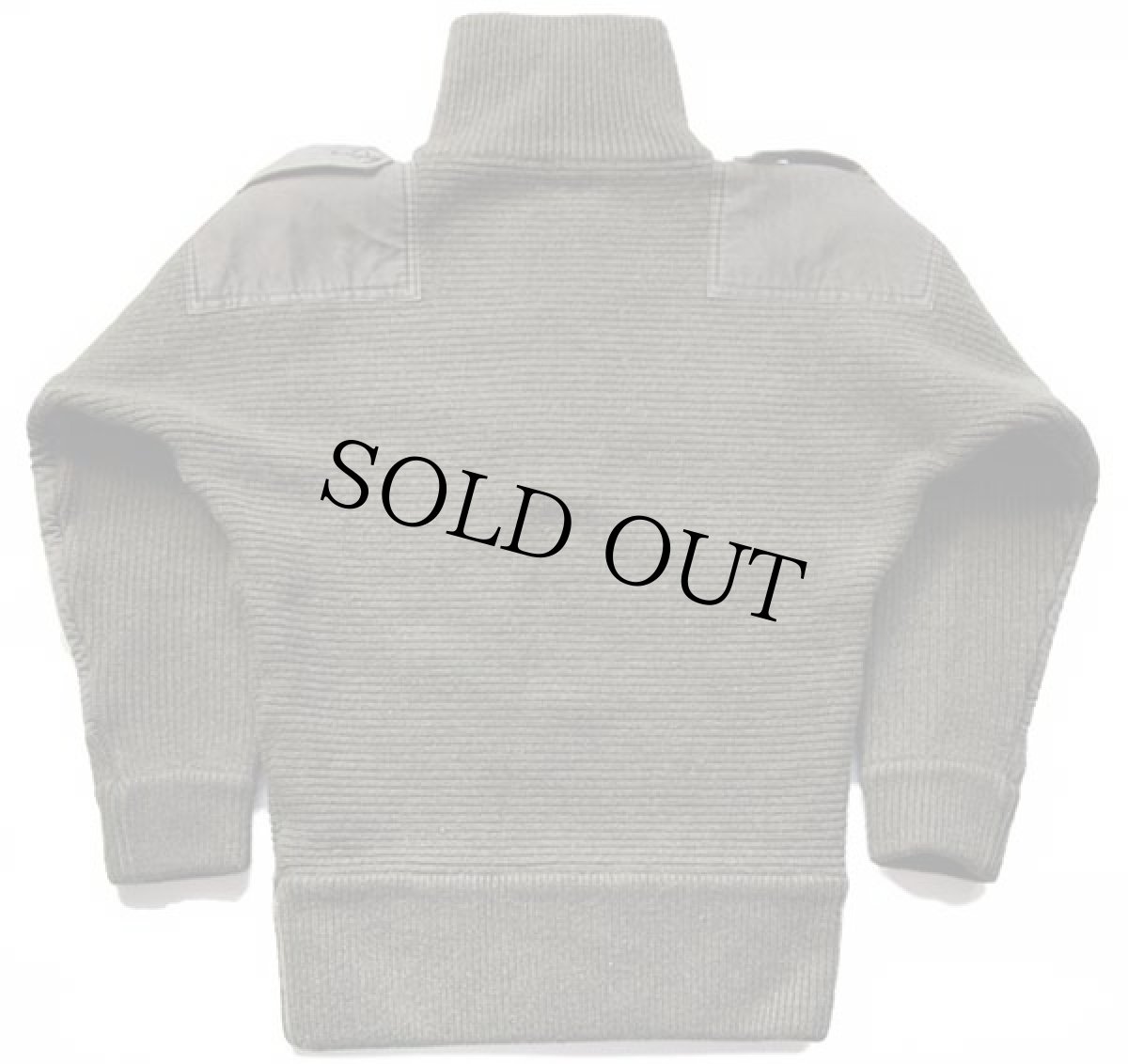 画像2: 80s オーストリア軍 パッチ付き ヘビー ウールニット コマンドセーター オリーブ (2)