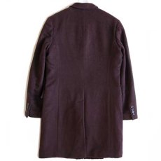 画像2: 未使用★J.CREW LUDLOW Thinsulate キルティングライナー ウール×カシミヤ チェスターコート マルーン 39R (2)