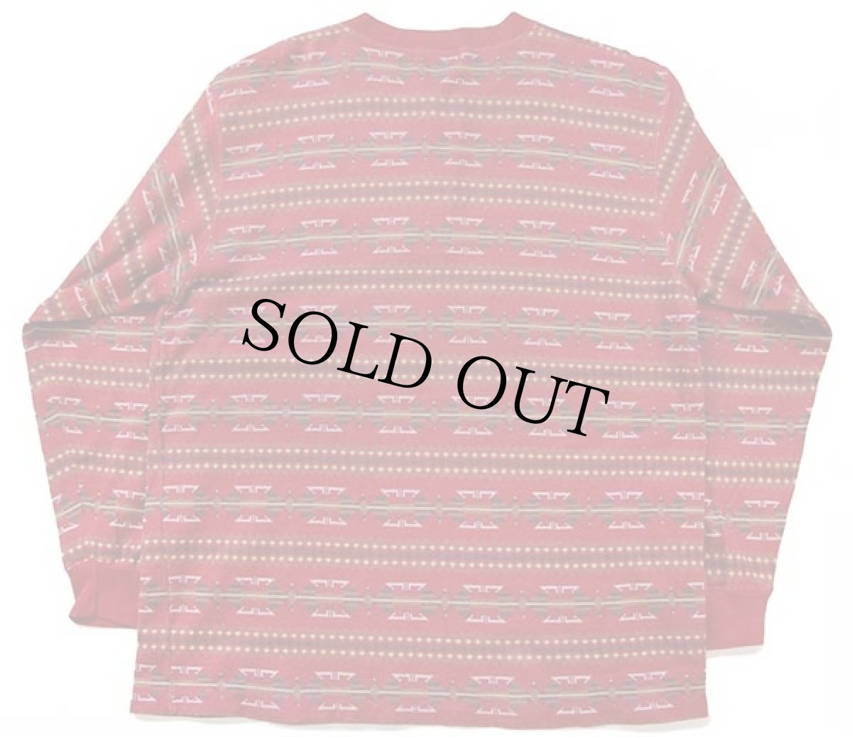 画像3: 90s USA製 ポロ ラルフローレン ネイティブ柄 総柄 ヘンリーネック コットン カットソー L (3)