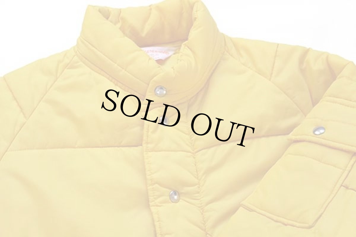 画像3: 80s USA製 ACTIVE GENERATION 中綿入り ナイロン レーシングジャケット 黄 M (3)