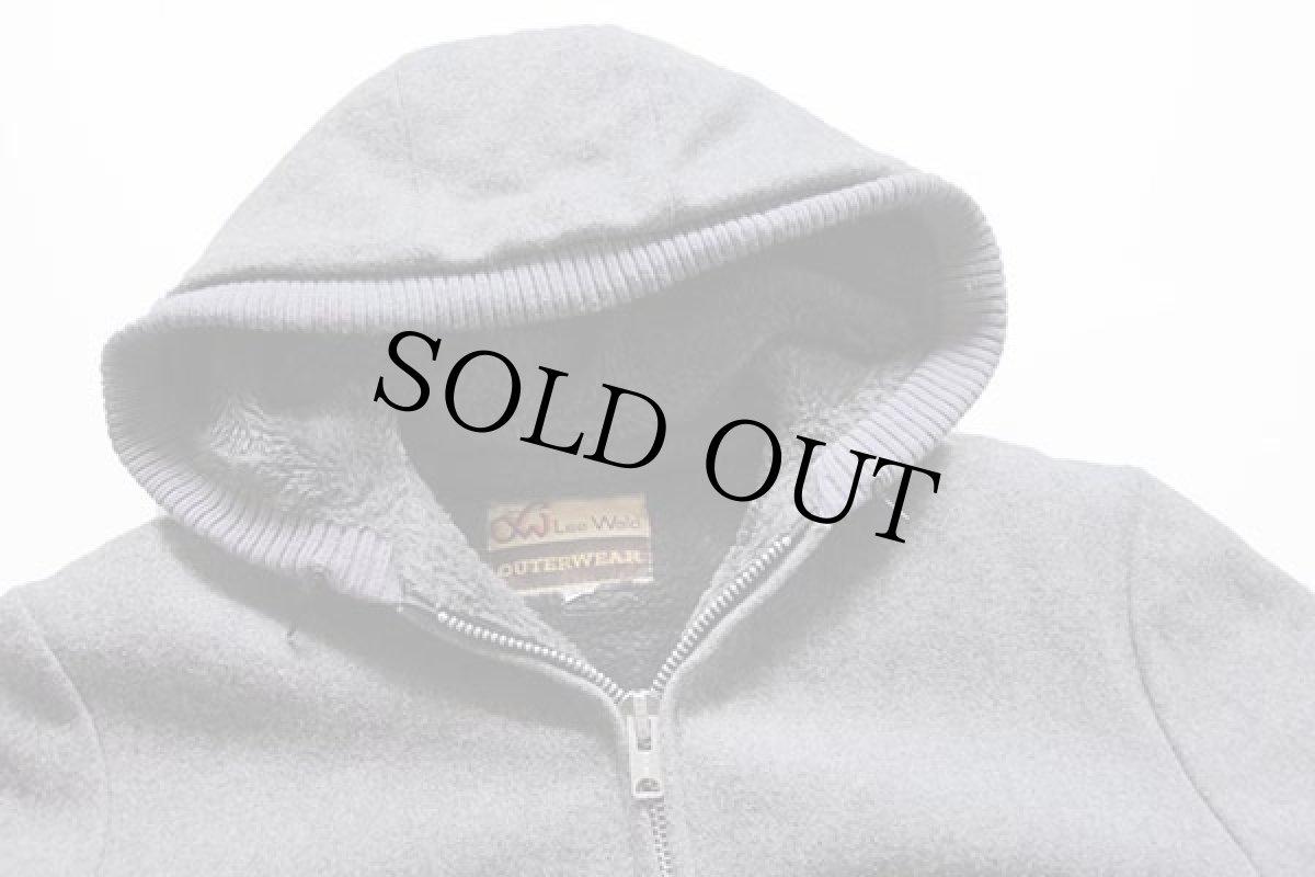 画像3: 80s USA製 Lee-Wald ボアライナー メルトン ウールパーカー グレー 40 (3)