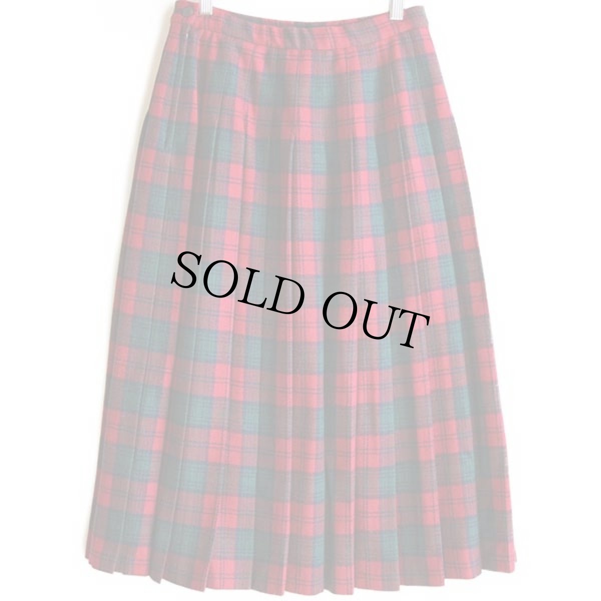 画像2: 90s USA製 PENDLETONペンドルトン AUTHENTIC LINDSAY TARTAN タータンチェック ロング ウール プリーツスカート 10★F (2)