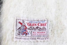 画像3: 60s スコットランド製 GLEN CREE 無地 モヘヤ パイル マフラー ナチュラル (3)