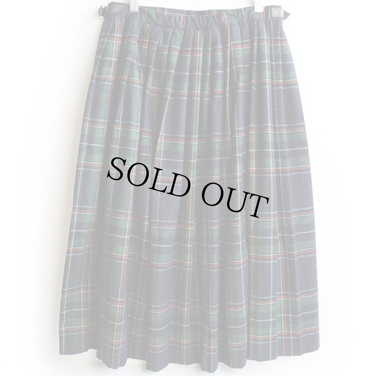 画像2: アイルランド製 O'NEIL OF DUBLIN タータンチェック ウール キルトスカート 38 (2)