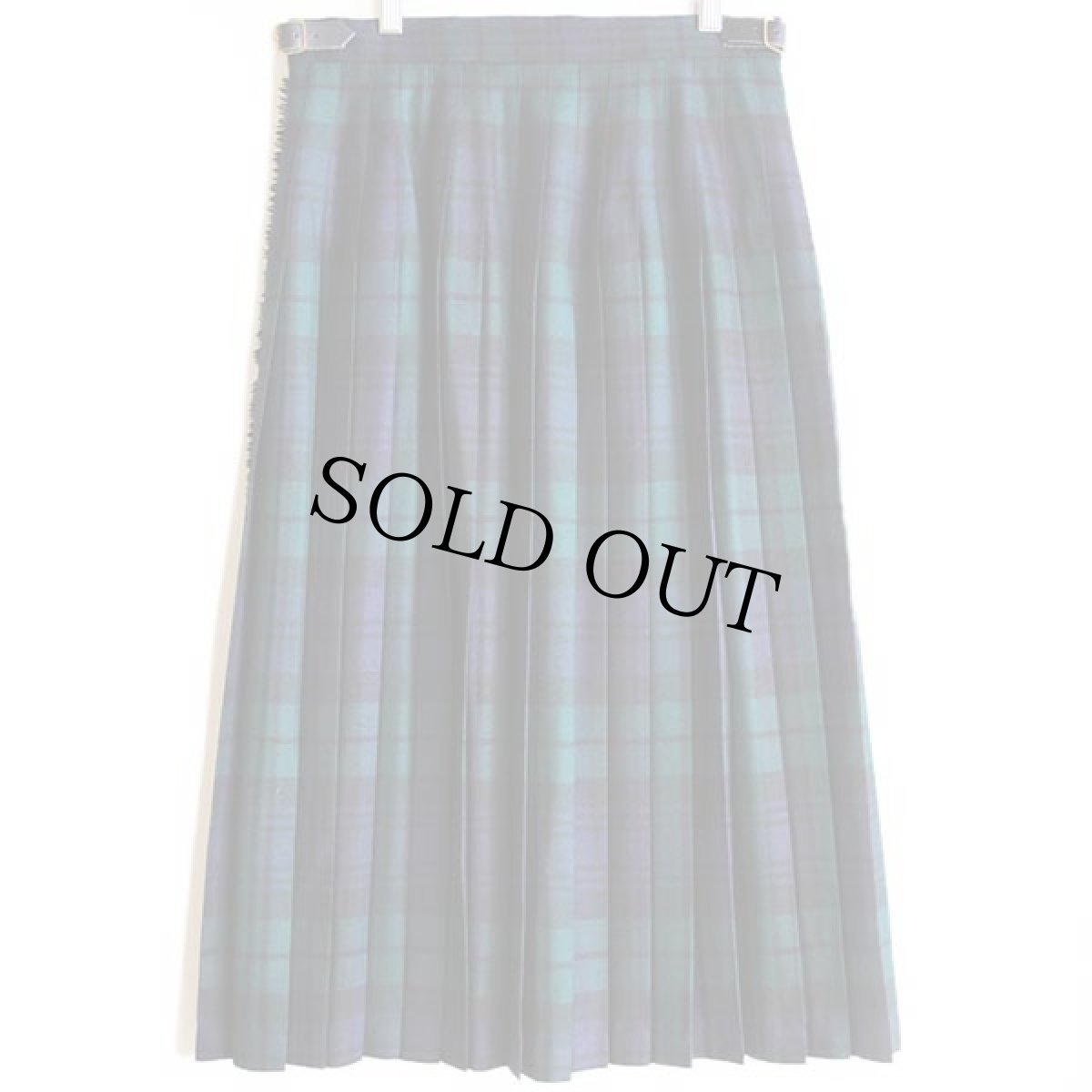 画像2: スコットランド製 JAMES PRINGLE WEAVERS ブラックウォッチ タータンチェック マキシ丈 ウール キルトスカート 14 (2)