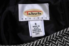 画像3: 90s USA製 Talbots ヘリンボーン ロング ウール×カシミヤ×シルク スカート 黒×白 8 (3)