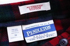 画像3: 90s USA製 PENDLETONペンドルトン AUTHENTIC LINDSAY TARTAN タータンチェック ロング ウール プリーツスカート 10★F (3)