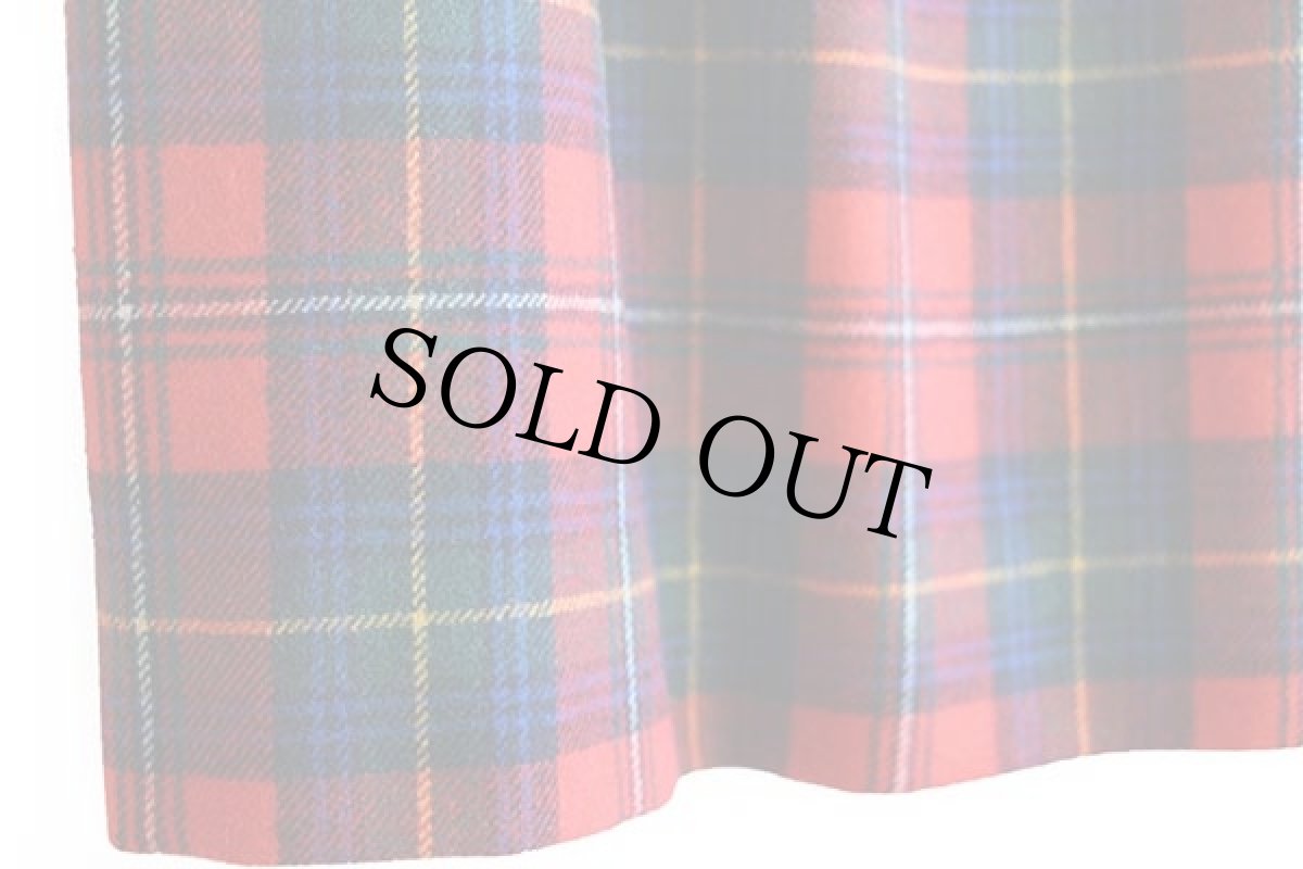 画像4: 70s USA製 PENDLETONペンドルトン AUTHENTIC BOYD TARTAN タータンチェック ウールスカート 12★D (4)