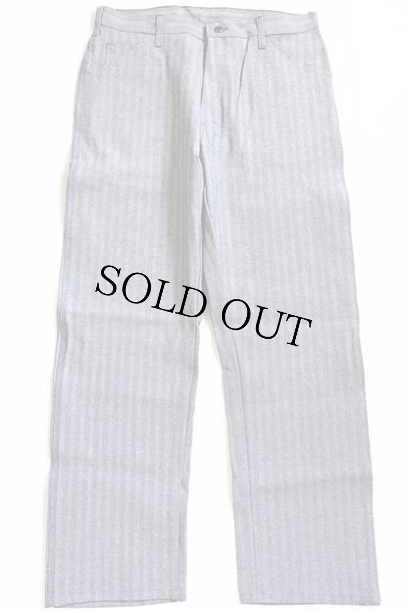 画像2: デッドストック★90s USA製 Dickiesディッキーズ HBT ヘリンボーンツイル ペインターパンツ w36 L32 (2)