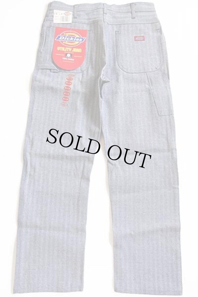 画像3: デッドストック★90s USA製 Dickiesディッキーズ HBT ヘリンボーンツイル ペインターパンツ w36 L32 (3)