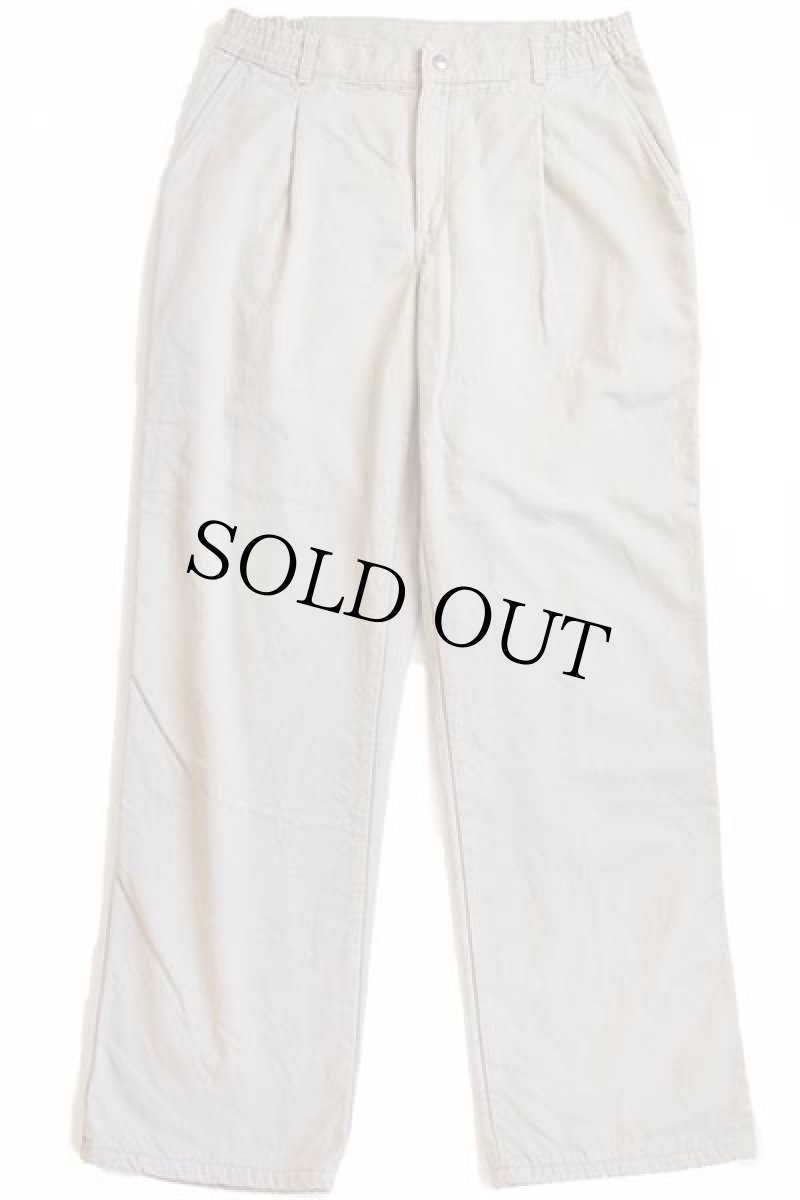 画像2: 90s USA製 L.L.Bean タータンチェック ネルライナー コットンパンツ ベージュ w34 (2)