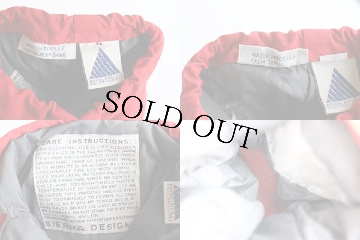 画像5: 80s SIERRA DESIGNSシエラデザイン ツートン ナイロン ダウン ルームシューズ 赤×青 (5)