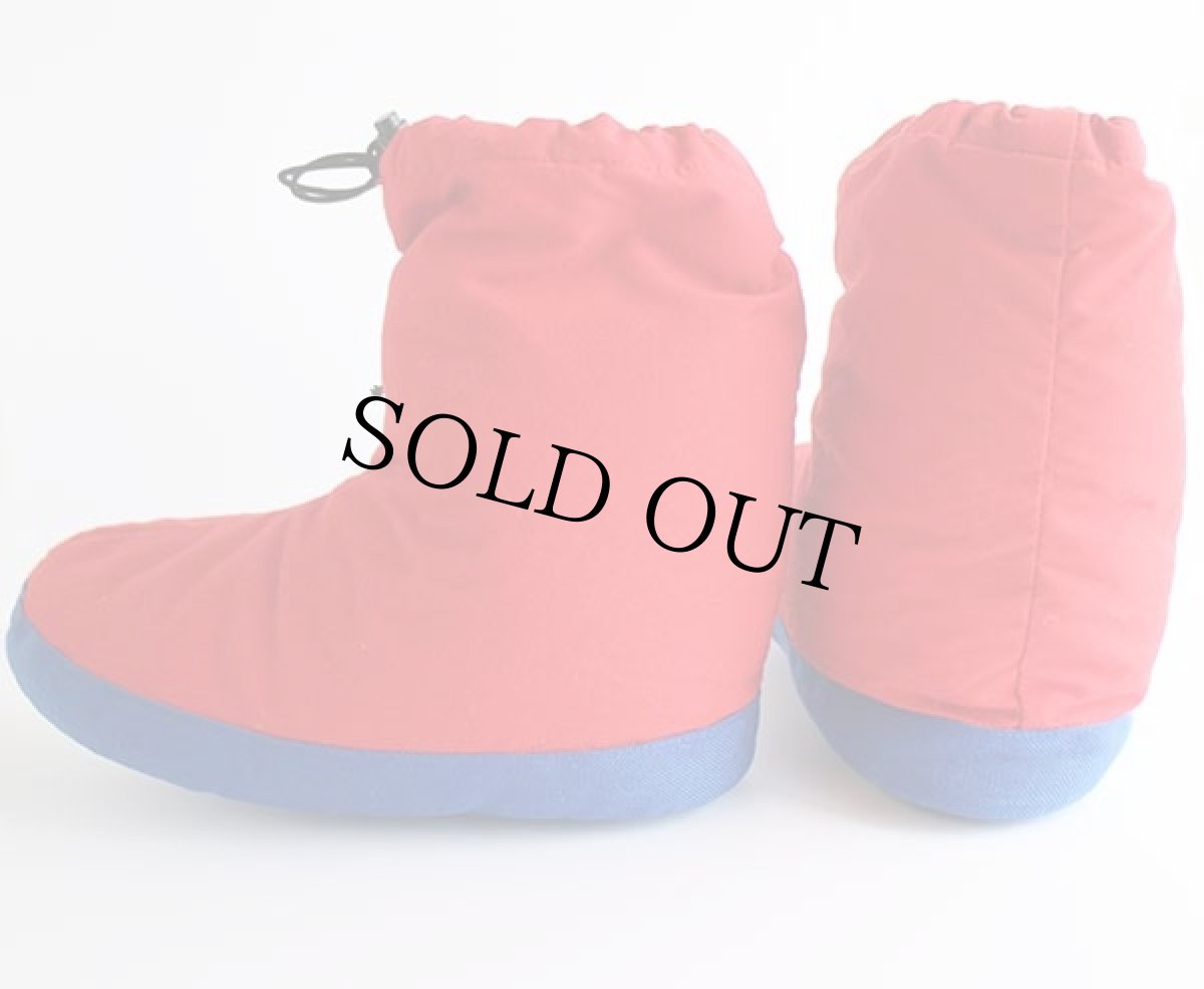 画像2: 80s SIERRA DESIGNSシエラデザイン ツートン ナイロン ダウン ルームシューズ 赤×青 (2)