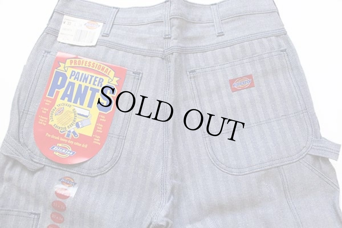 画像5: デッドストック★90s USA製 Dickiesディッキーズ HBT ヘリンボーンツイル ペインターパンツ w33 L34 (5)