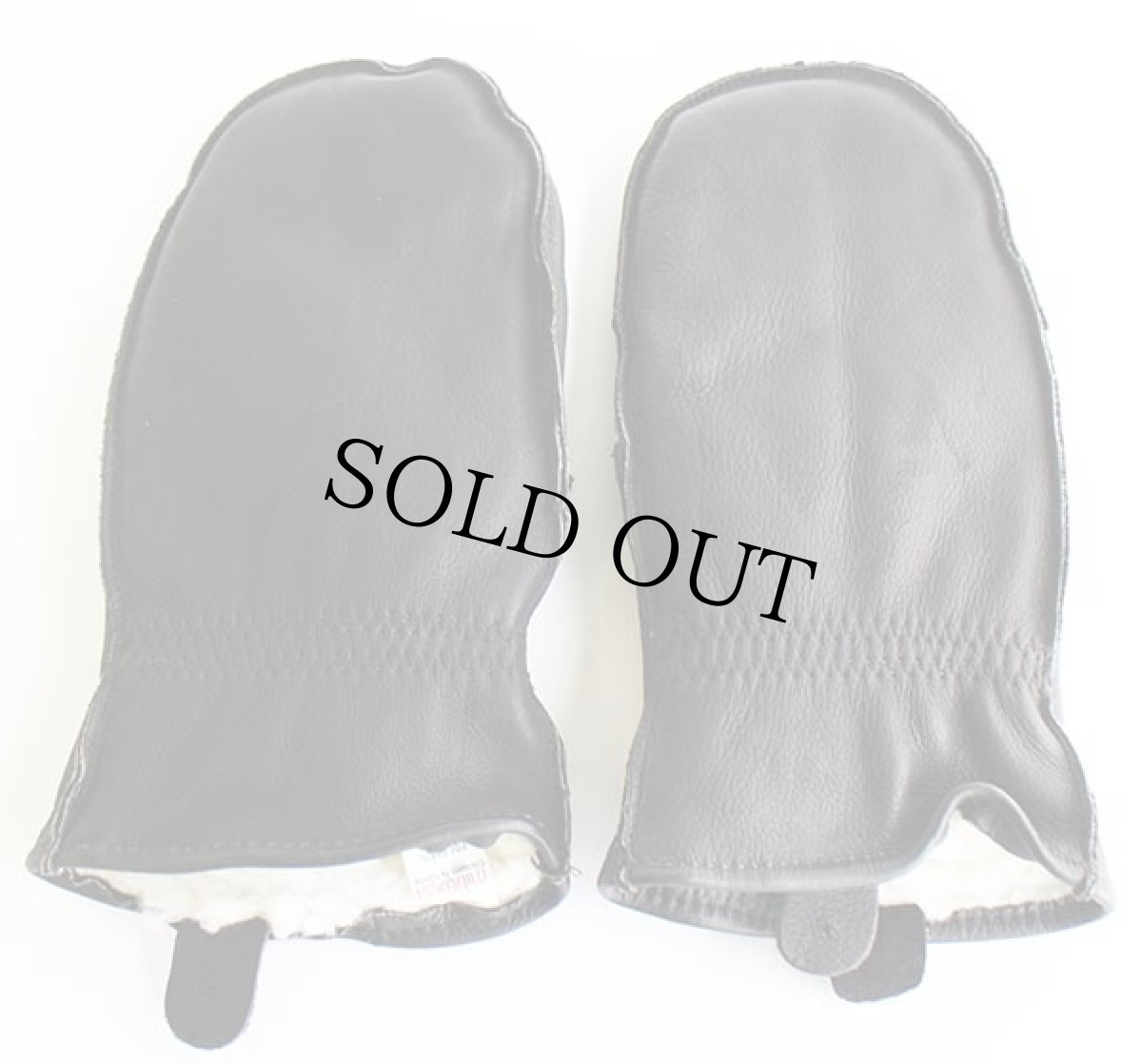 画像2: MIDWEST Gloves & Gear ボアライナー レザー ミトン グローブ 黒★手袋 (2)