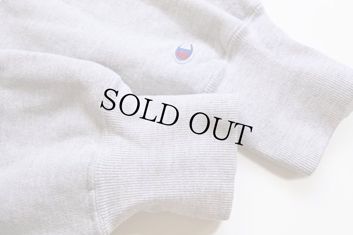 画像5: 90s USA製 Championチャンピオン APPLE VALLEY メッセージ 両面プリント リバースウィーブ スウェット 杢グレー XL (5)