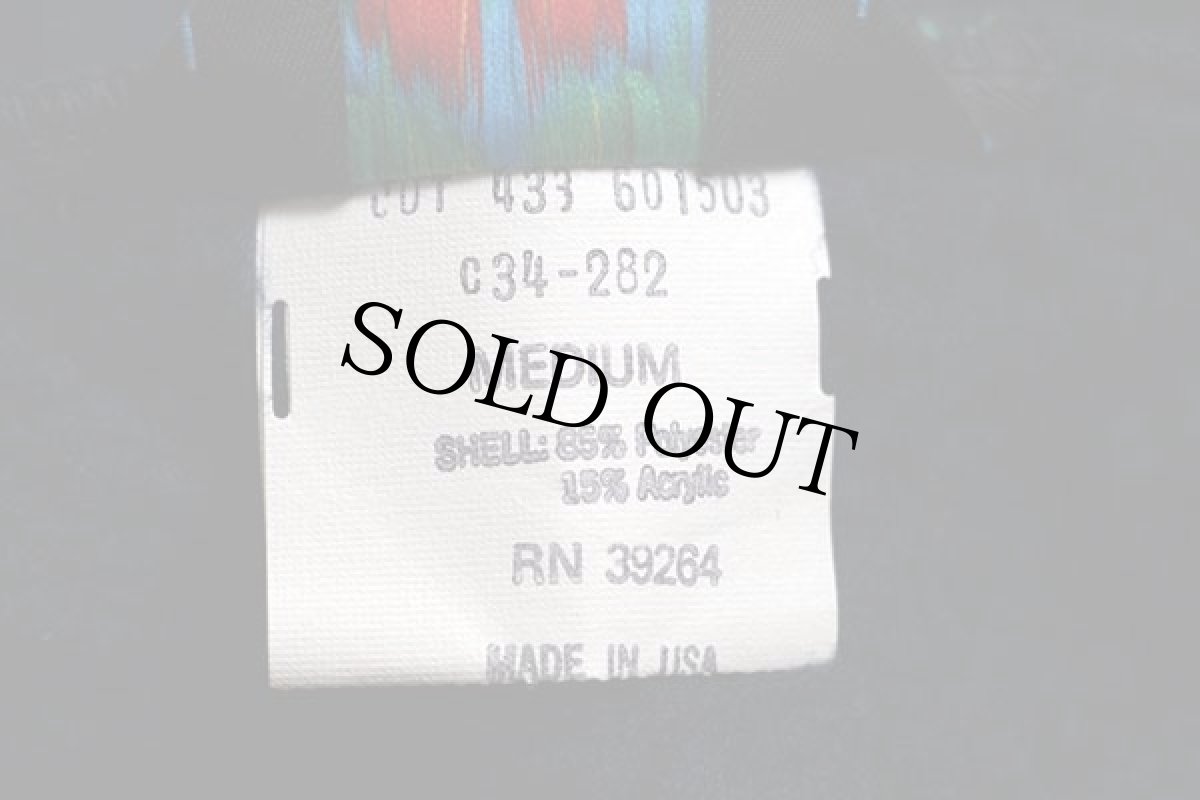 画像6: 70s USA製 REI PEAK VALUE ショールカラー パイルジャケット 紺 M★フリース (6)