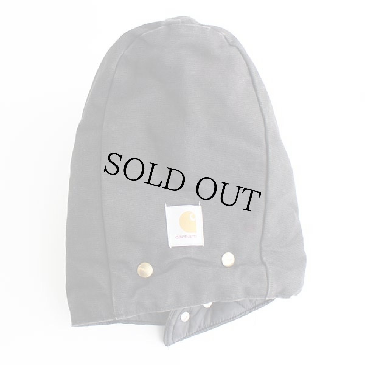 画像4: 90s USA製 carharttカーハート ARCTIC HOOD キルティングライナー ダックフード 黒 (4)