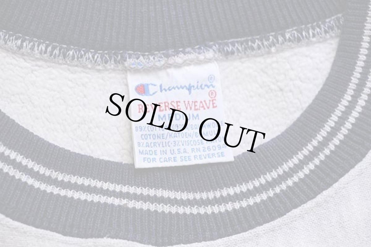 画像3: 90s USA製 Championチャンピオン NORTHWEST ARENA リブライン リバースウィーブ スウェット 杢グレー M (3)